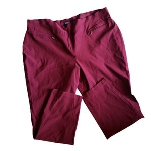 Soho apparel pants stretch  maroon size 3x